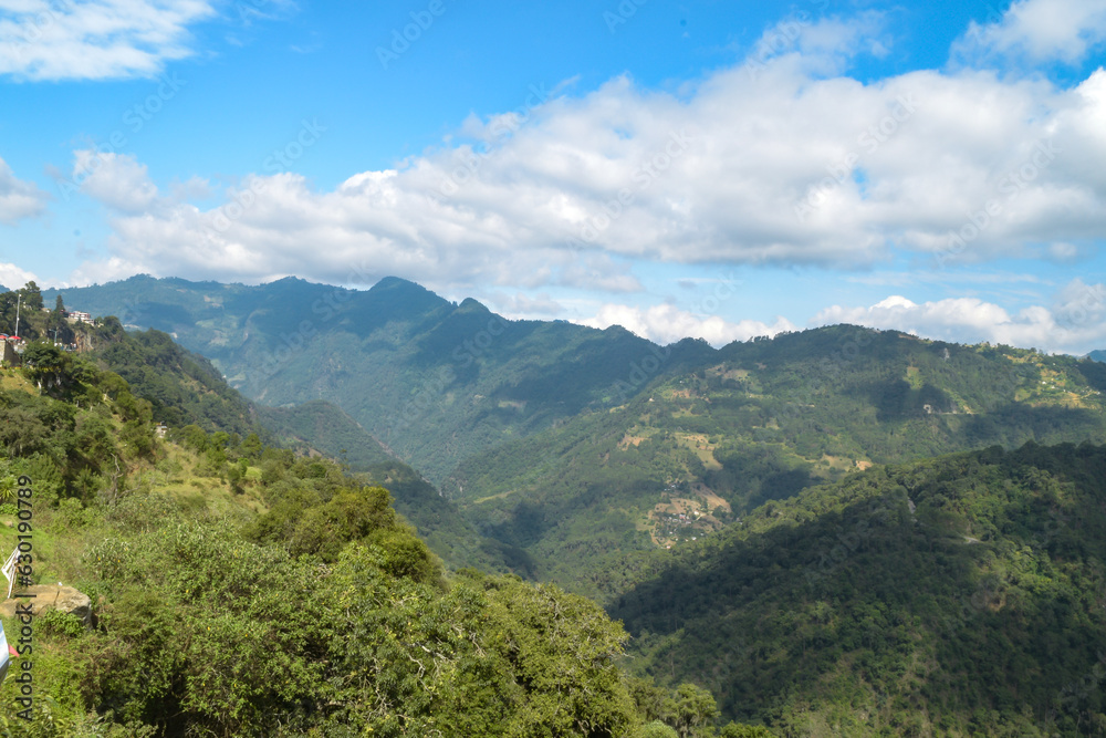 landscape with sky. Mirador zacatlan de las manzanas