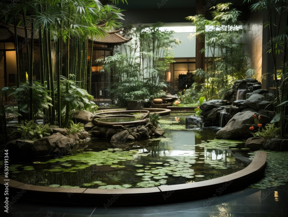 Indoor Zen Garden Vietnamese Spa