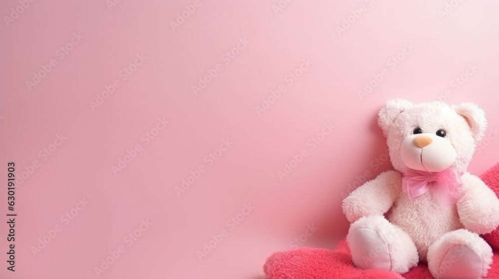 Heart Peluche Background, HD, Generative Ai Heart Peluche Background, HD, Generative Ai