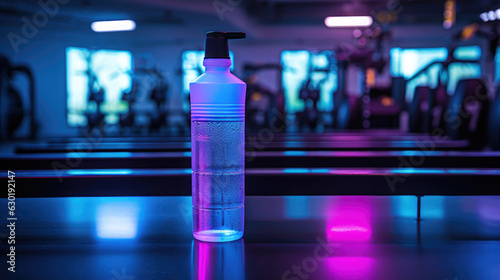 In a bustling gym shaker bottle filled, HD, Generative Ai