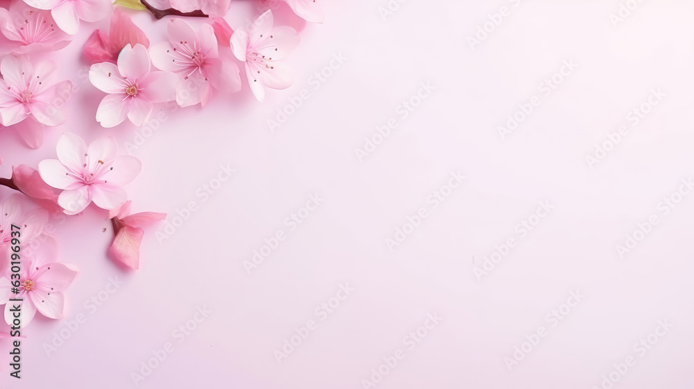 Pink Flower Background, Generative Ai Pink Flower Background, Generative Ai