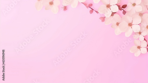 Pink Flower Background, Generative Ai © IMPic