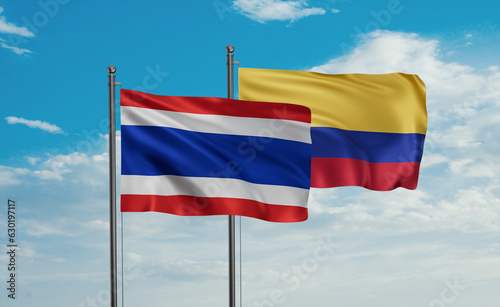 Colombia and Thailand flag