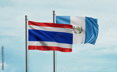 Guatemala and  Thailand flag