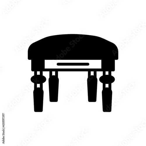 Pouf icon in vector. Logotype