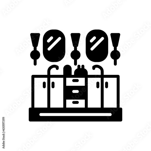 Vanity Table icon in vector. Logotype