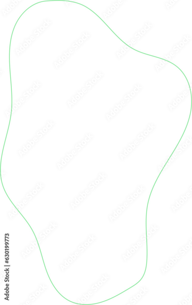 Green Abstract Liquid Outline Shape Green Abstract Liquid Outline Shape
