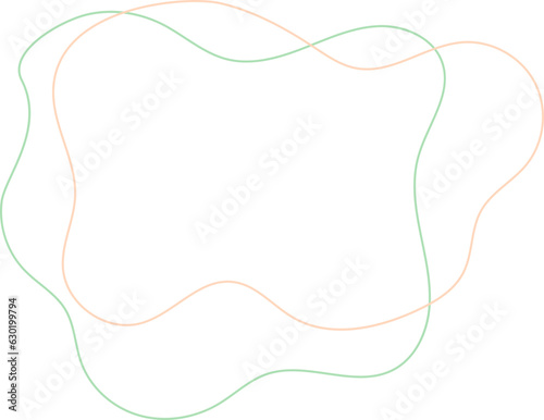 Abstract Liquid Outline Shape 