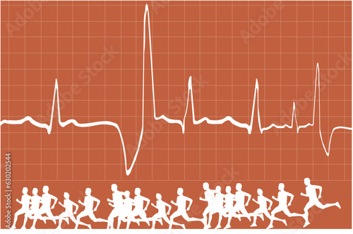 the pulse rate of marathon runners