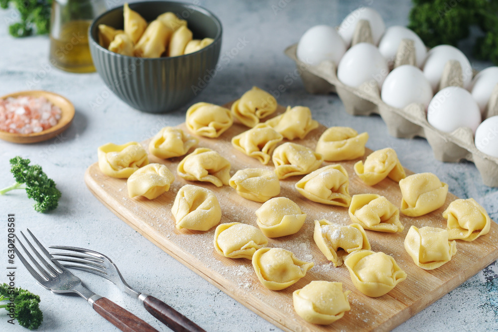 Tortellini - dumplings typical dish from Italian cuisine Tortellini - dumplings typical dish from Italian cuisine