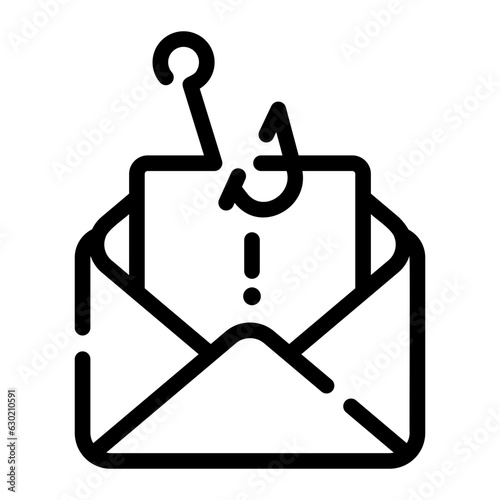 phishing Line Icon