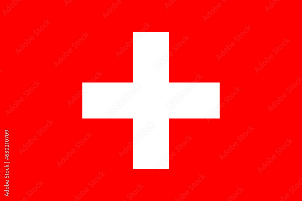 Swiss Flag Vector Swiss Flag Illustration Accurate Dimensions Swiss Flag Vector Swiss Flag Illustration Accurate Dimensions