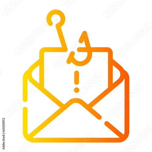 phishing Line Gradient Icon