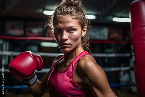 Person Participating In A Kickboxing Studio, Generative AI  © Shooting Star Std