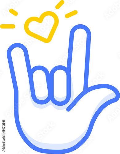 love hand sign icons sign and emoji