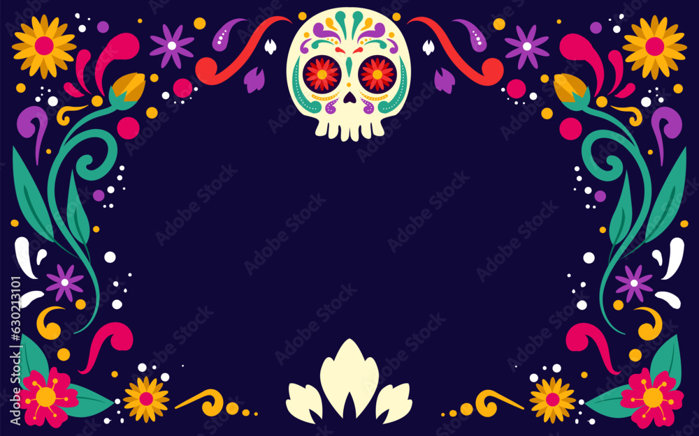 Happy Dia De Muertos Background Happy Dia De Muertos Background