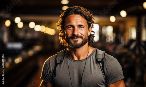 Gym Workout Coaching: Portrait of Fitness Personal Trainer