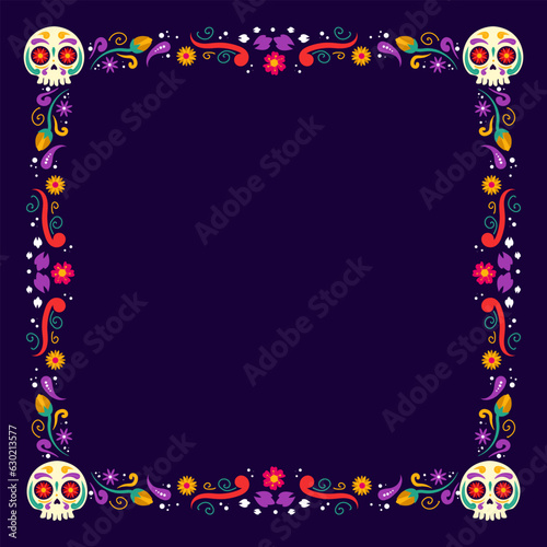 Happy Dia De Muertos Background