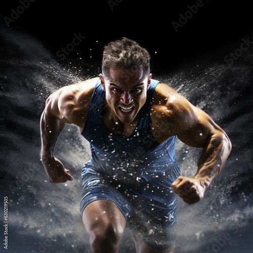 dynamic sports photograph of an athlete in action