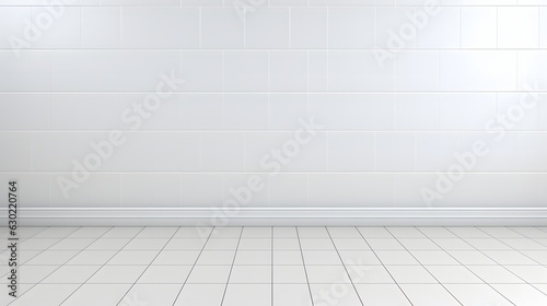 White tile wall chequered background bathroom floor texture