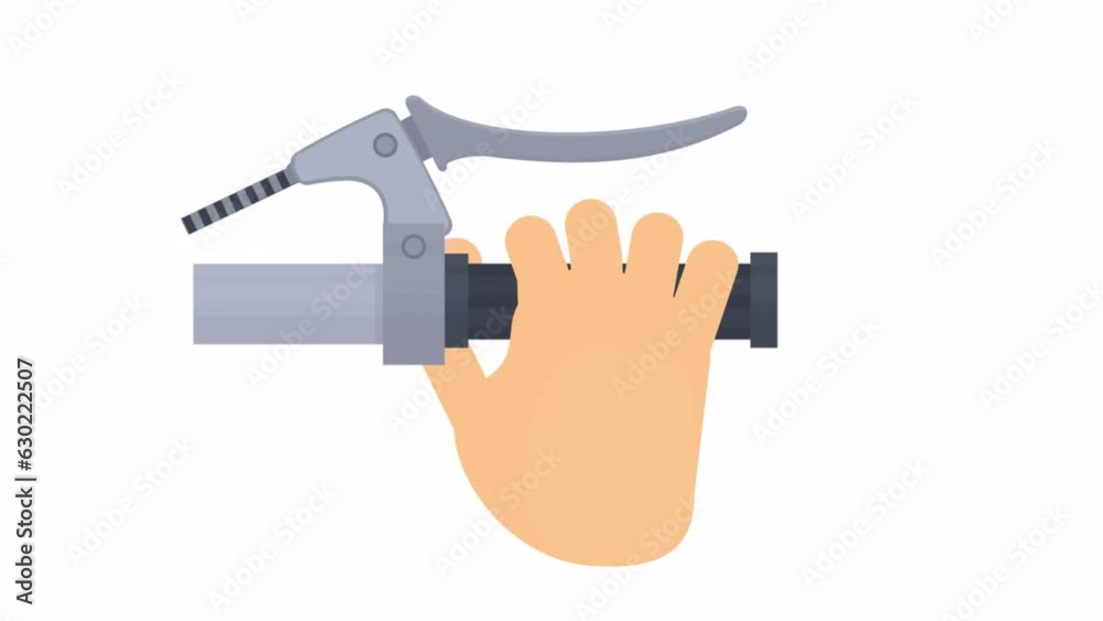 Hand on the brake. Animation of braking on a vehicle, alpha channel. Cartoon Hand on the brake. Animation of braking on a vehicle, alpha channel. Cartoon