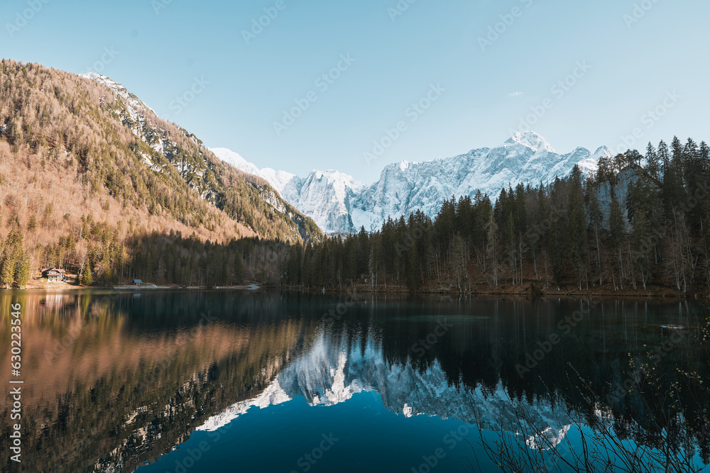 Moraine Lake in the Majestic Dolomites, Alps - An Idyllic Alpine Landscape in Europe