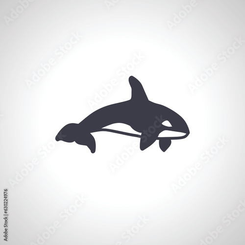 orca icon. killer whale icon 