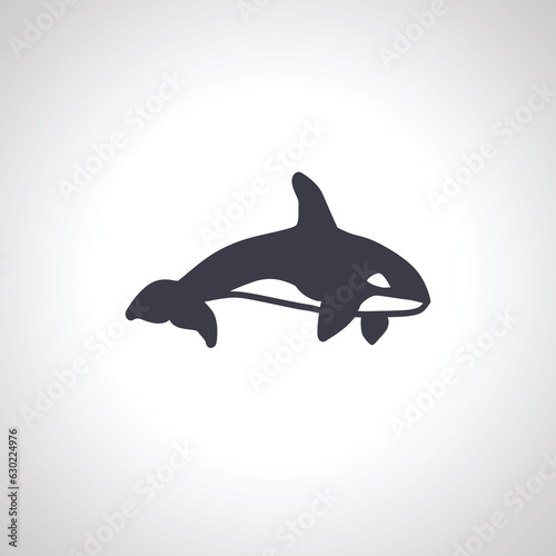orca icon. killer whale icon,