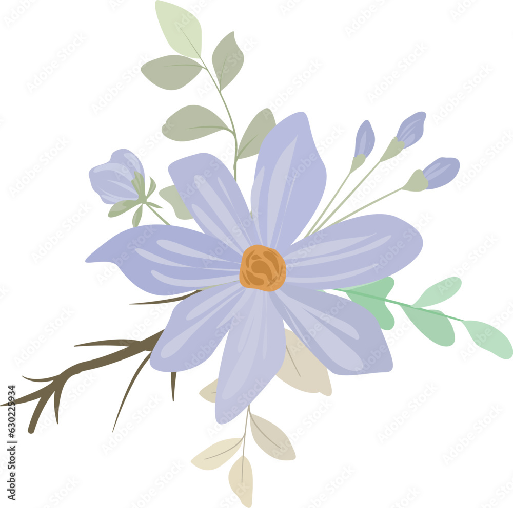 wreath with wild flowers for decoration of invitation card or greeting card wreath with wild flowers for decoration of invitation card or greeting card