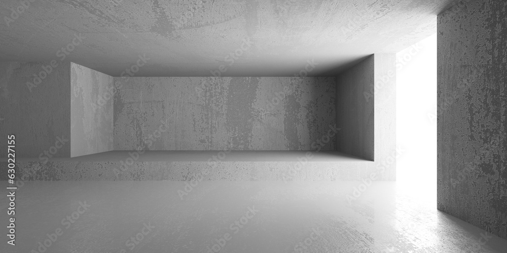 Abstract architecture interior background. Modern concrete room Abstract architecture interior background. Modern concrete room