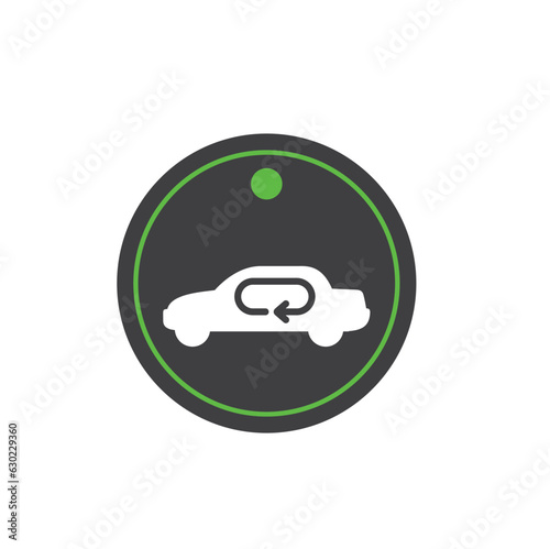 icon of car air conditioning, vector art.