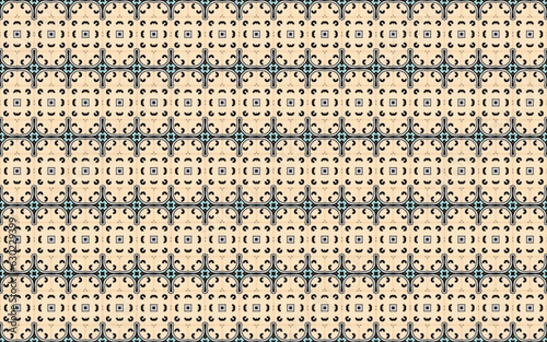 Seamless Decorative Print Geometry Drawing Colorful Vintage Fabric Geometric Backdrop Template Fashion Artistic Art Wallpaper Graphic Modern Background Design Texture Pattern.