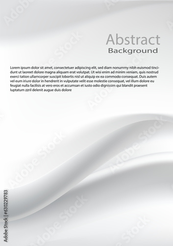 The abstract background gray fabric pattern with wavy creases.