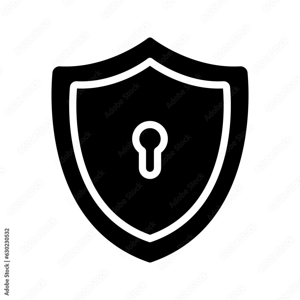 Secure icon. sign for mobile concept and web design color editable Secure icon. sign for mobile concept and web design color editable