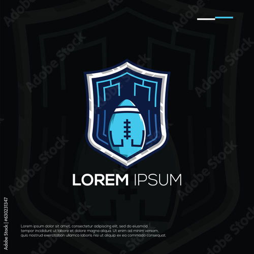 Bracket Football eSport Logo Design