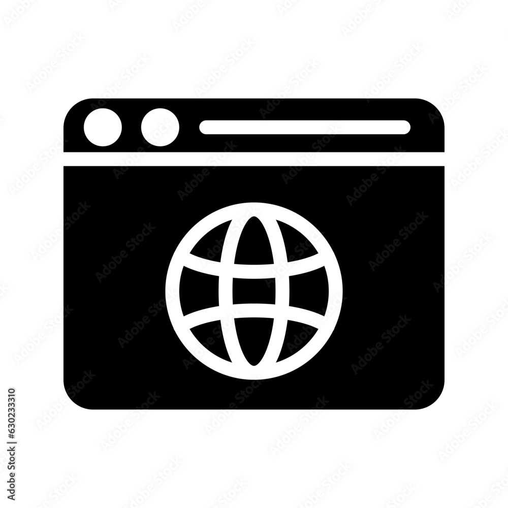 Website icon. Layout sign for mobile concept and web design color editable Website icon. Layout sign for mobile concept and web design color editable