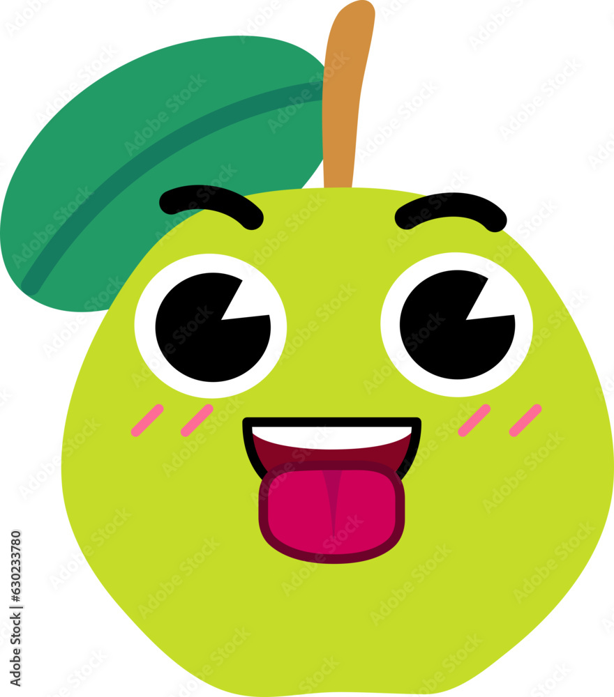 Guava Face Tongue Out Open Eye Guava Face Tongue Out Open Eye
