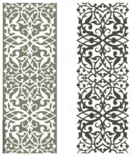 pattern Islamic ornamental vector graphic design, for ornament on the edge of the frame, perfect for calligraphic decoration frames