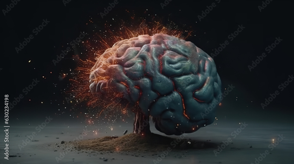 brain created with generative ai brain created with generative ai