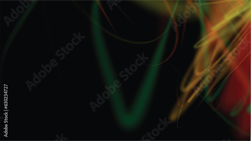abstract background with colorful lines,  luxury wave line on dark background with glitter light effects elements. magic glowing flare light effect. elegant shapes and space for your text.