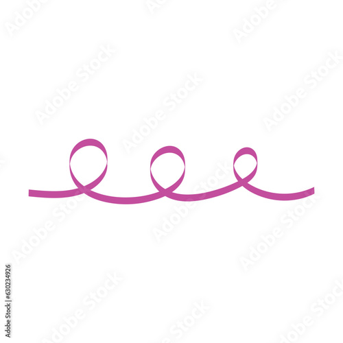 Violet Curly Ribbon