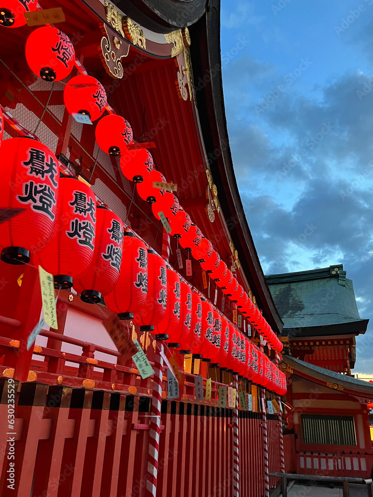 Summer Night Festival at Fushimi Inari Shrine in Kyoto, Japan Summer Night Festival at Fushimi Inari Shrine in Kyoto, Japan