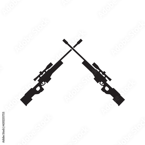 AWM weapon icon vector