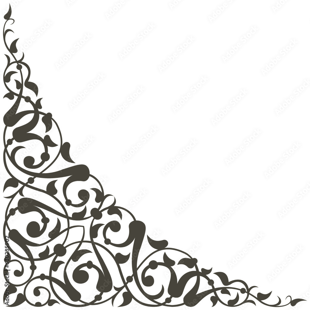Vector illustration for frame ornament design pattern, used to decorate ...