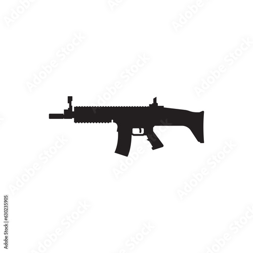 scar gun icon vector