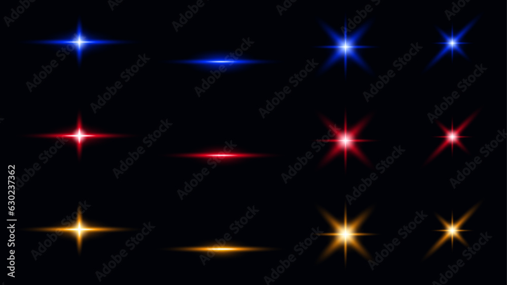 lights flare effect, lens effect, editable vector lights flare effect, lens effect, editable vector