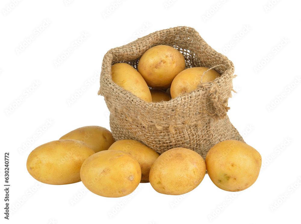  potato in the sack isolated on transparent png
