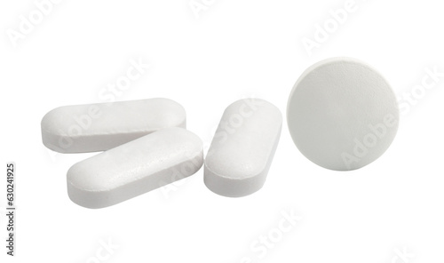 Medical pill tablet isolated on transparent png
