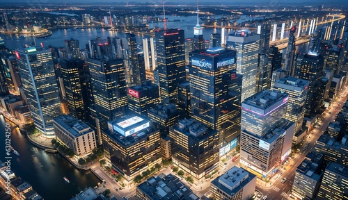 A Glimpse into the Futuristic World of Modern Transportation and City Views ai generated