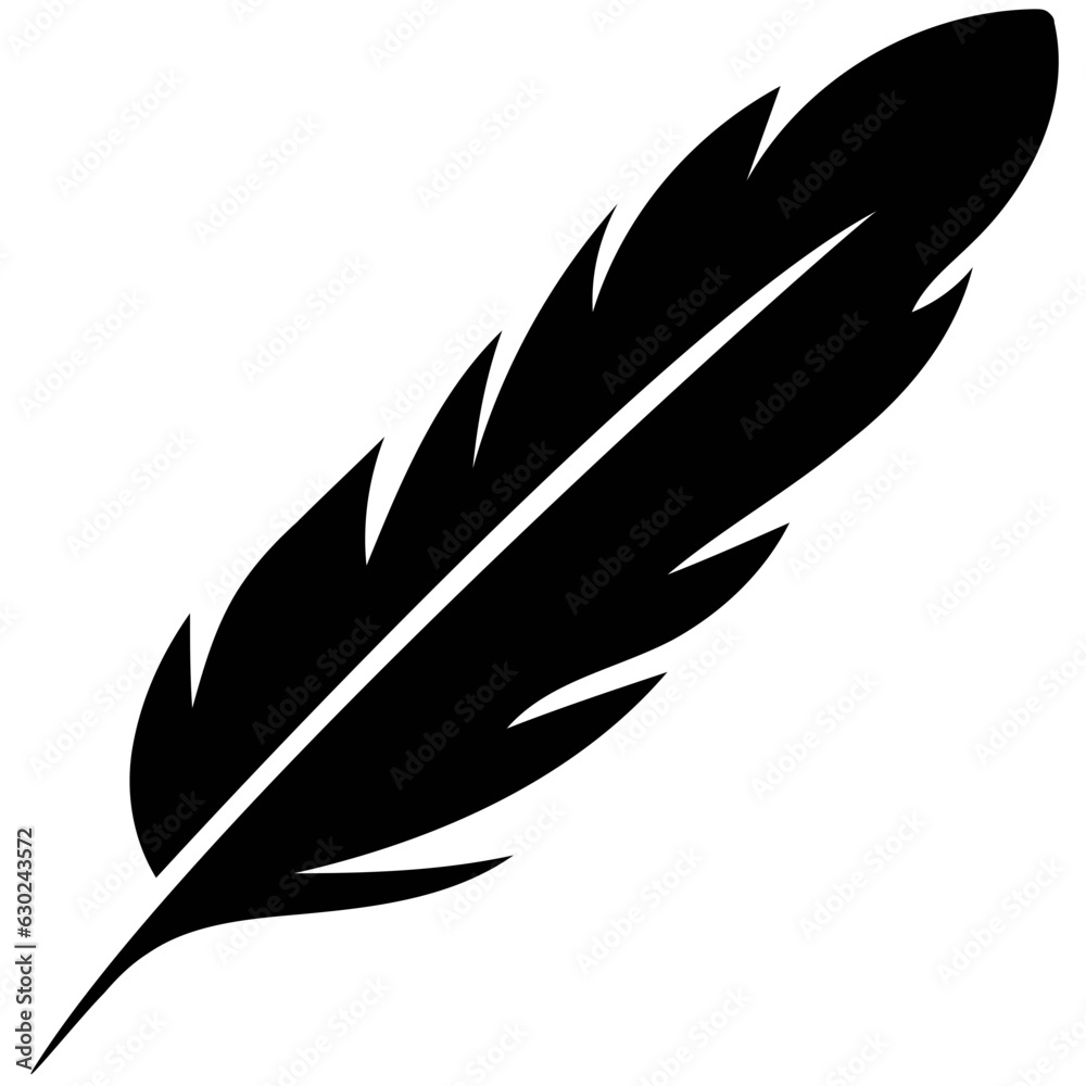 Fototapeta premium Feather Wings Vector Solid Icons